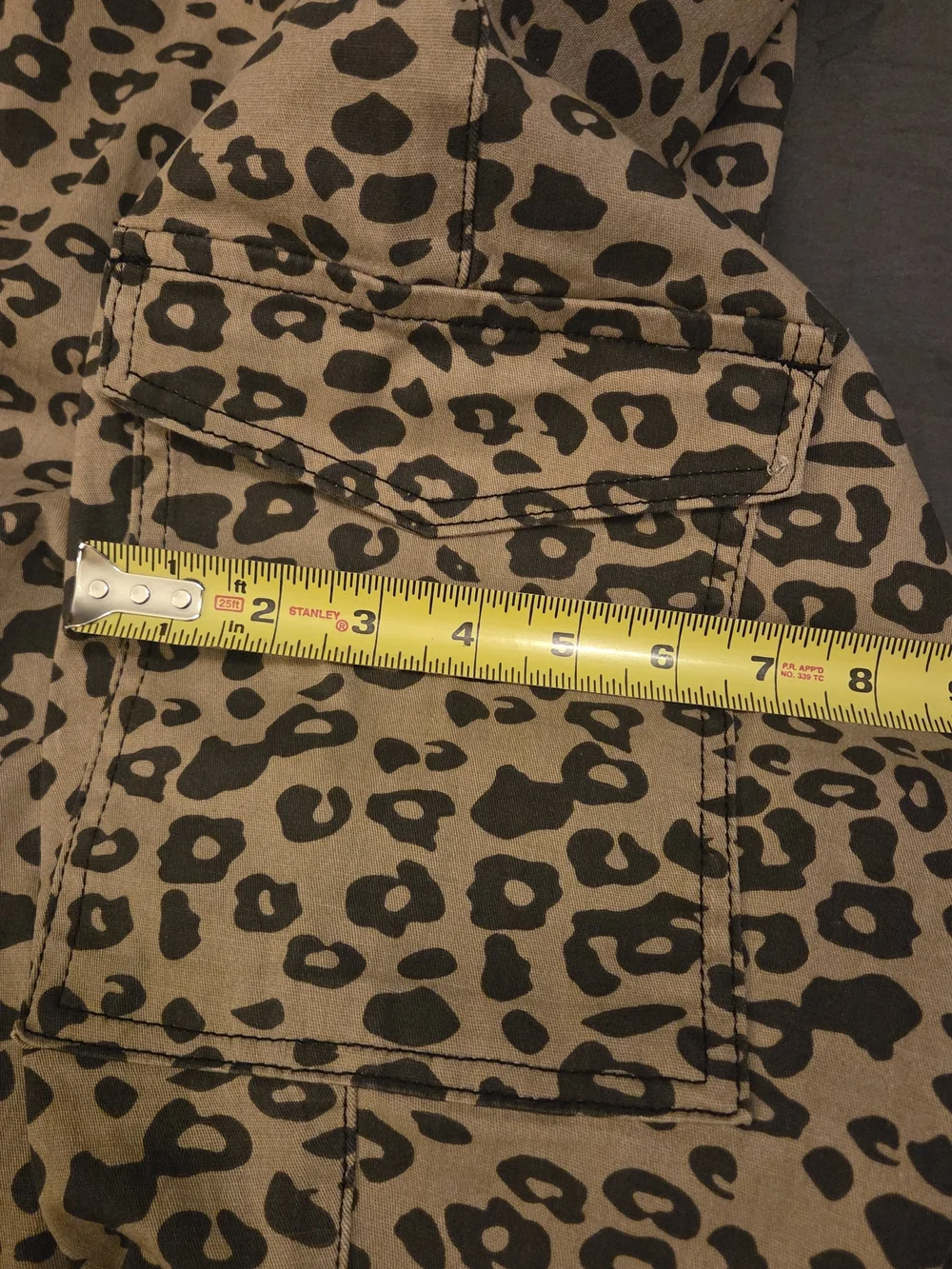 Almost Famous Leopard Print Skinny Jeans in Tan and Black